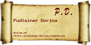 Pudleiner Dorina névjegykártya